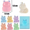 Sctmda Mini Resin Frog Figures, Pack of 56 Small Luminous