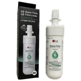 LG LG LT700P- 6 Month / 200 Gallon Capacity Replacement Refrigerator Water Filter (NSF42 and NSF53) ADQ36006101, ADQ36006113, ADQ75795103, or AGF80300702 , White , Single