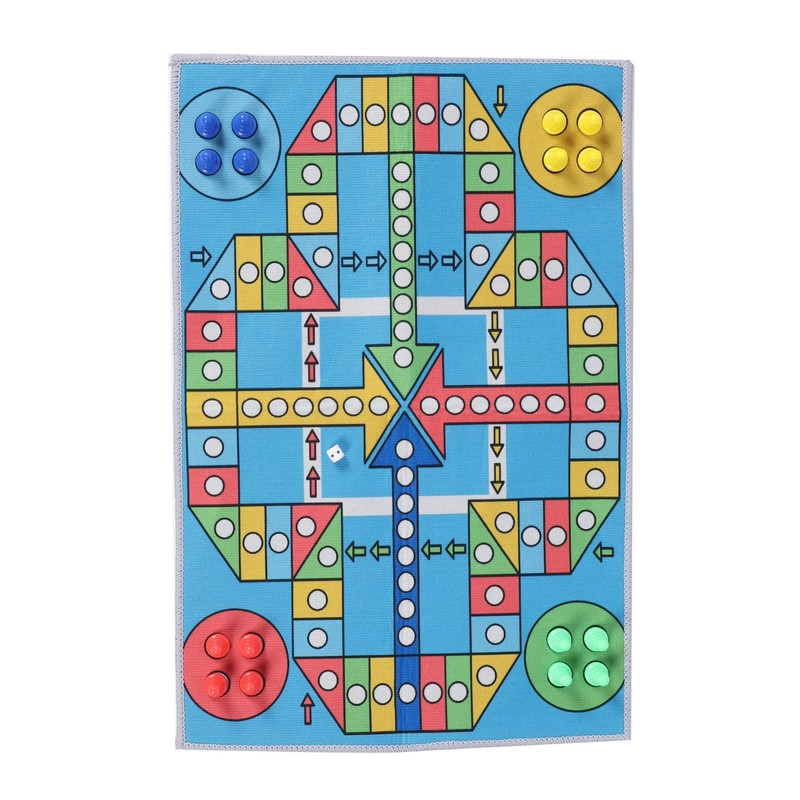 Flying Chess Game Carpet Flying Chess Playmat Family Interactive Toy