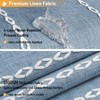 BTTN Extra Long Shower Curtain, 72x84 Inch Long Boho Tassel