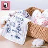 NEKONOBA Fluffy 8-ply Gauze Handkerchief, Set of 2, Wave Cat