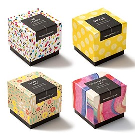 Compendium ThoughtFulls Pop-Open Cards — 4-Pack of Celebrating You, Be Happy, Happy Day, Smile — 120 Pop-Open Cards, Each with a Different Message Inside