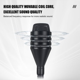 micfuns D2 Professional Dynamic Bob Barker Microphone for DJ Mixer Dedicated Disc Screaming Microphone KTV Bar Gooseneck Microphone