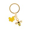 WAHKSR 1 Small Bee Key Ring Animal Key Chain Decoration
