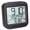 TFA-Dostmann Digital Radio-Controlled Alarm Clock with Temperature, Plastic, Black, 7.7