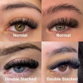 YASNAI Natural Lashes D Curl Short Eyelashes Strip False Volume Lash Pack 8-14mm Full 7 Pair Natural Look Fluffy Wispy Cat Eye Mega Double Stacked Thick Eyelash Small Fake Lashes