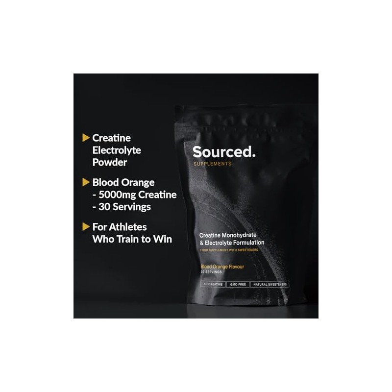 Sourced Supplements Creatine and Electrolyte Formulation (5g of creatine &