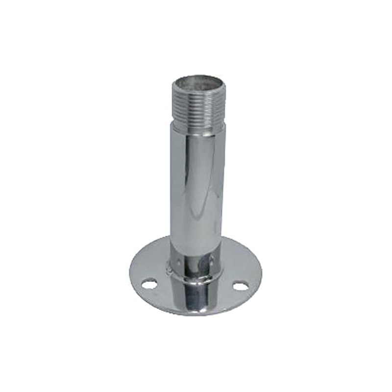 Antenna base, stainless steel A2 AISI 304, 25mm, 105x70mm