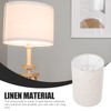 VANZACK Tall Drum Lamp Shade: Cylinder Linen Lamp Cover -