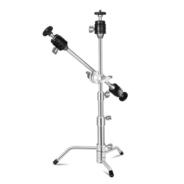 Supon 20" Mini Pocket C Stand, All-Metal Adjustable Small 20.8"