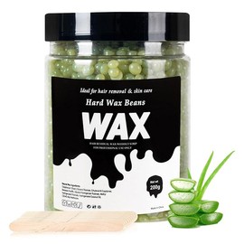 Hard Wax Beads for Women Men,Waxing Beads for Hair Removal Kit with 20 Sticks,Hair Removal Wax Beans for Face,Chest,Armpits,Arms,Back and Legs(01) springtok - Color: 02
