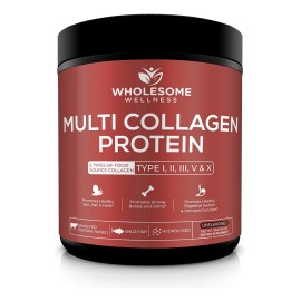 Wholesome Wellness Proteína Colágeno Múlti Hidrolizado 454g Sin Sabor