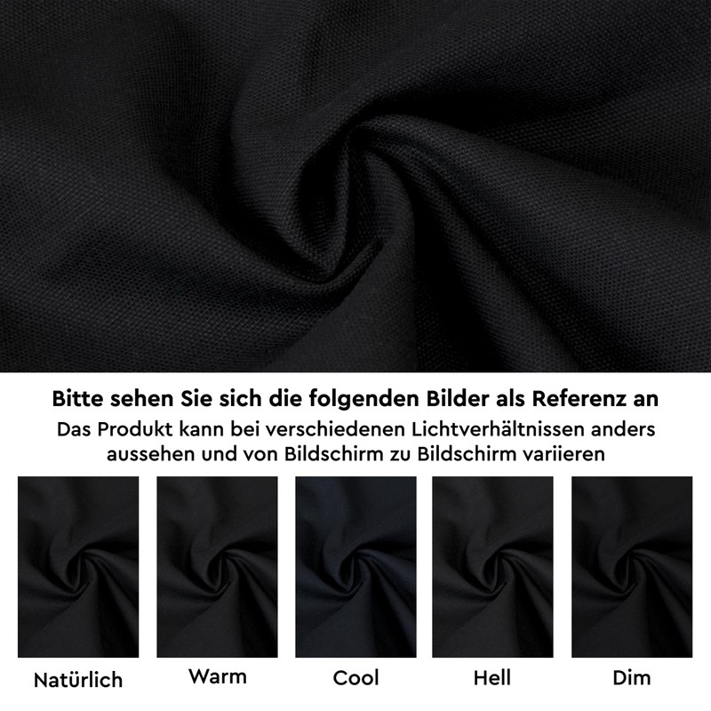 Encasa Homes table runner for 6 seater table, super black,