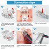 RGBZONE 25Pcs 8mm 4 Pin LED Connectors Gapless Solderless LED