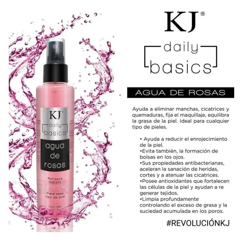 Agua Rosas Tónico Facial 135ml Hipoalergénico Parabenos