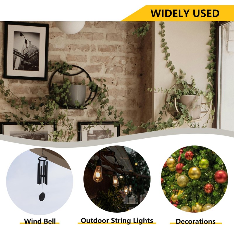 BDS-HOME 36pcs Q-Hanger Hooks with Safety Buckle, Windproof Screw-in Hooks,