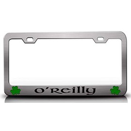 Custom Brother - O'REILLY Irish Clove Ireland Metal Car SUV Truck License Plate Frame Ch l49