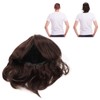 Men Wig Short Brown Straight Breathable Inner Mesh Soft Fluffy
