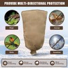 Svepndic 2PCS 47''x40'' Reusable Warm Burlap Winter Plant Cover Bags