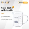 ULAB Glass Beaker with Handle, Vol. 250ml, 3.3 Borosilicate Griffin