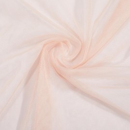 CABODYALS 63 Inch Pink Tulle Fabric Mosquito Net Breathable Polyester Net Wedding Voile Solid Transparent Gauze Fabrics Sold by the Metre for Sewing Making DIY Crafts Clothing Dresses High