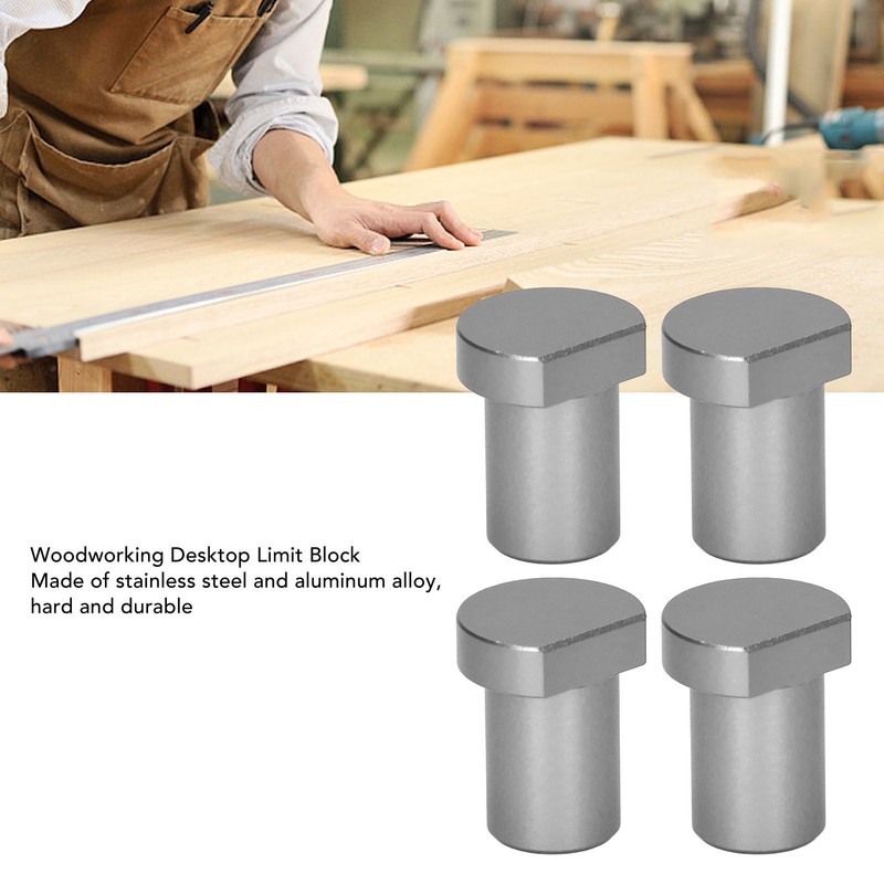 4PCS Woodworking Desktop Limit Blocks Multifunctional Workbench Peg Brake Stops