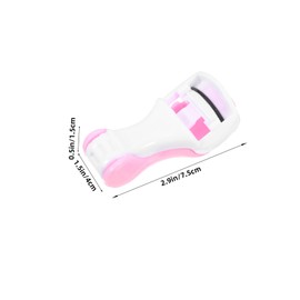 WOONEKY Lasting Eyelash Curler Set Push Type for Women Small Makeup Tool Beauty Eyelash Curler Easy to Use