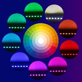 Yotivki Wall Washer Light with RF Remote Controller, 144W 40'' Linear RGBW 5000K Daylight LED Flood Light, IP65 Weatherproof Color Changing LED Spot Light for Indoor Outdoor Lighting Projects