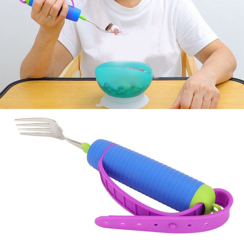 Adaptive Utensil 360 Degree Rotatable Stainless Steel Adjustable Weighted Parkinsons
