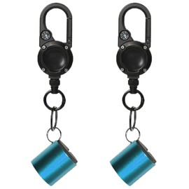 Fishing Rod Clips, Wearable Fishing Rod Holder, Portable Hands-Free Tool for Fly Fishing, Stream and Micro Tackle Blue -2 Pack