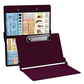 Nursing Clipboard Foldable - Nurse clipboard (Aluminum Clipboard Nursing Edition Wine) Folding Clipboard for Nurses, Doctors, Medical Students