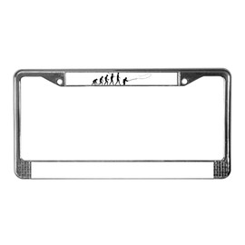 CafePress Fly Fishing License Plate Frame Chrome License Plate Frame, License Tag Holder