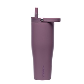 Corkcicle Go Cup XL - Leak-Proof Travel Tumbler - Triple Insulated Stainless Steel Water Bottle - Easy-Carry Handle - Summer Drinkware Gift - Keeps Drinks Ice Cold - 30 oz - Mauve