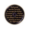 4 Year Sobriety Coin | Triplate AA Chip Recovery Anniversary