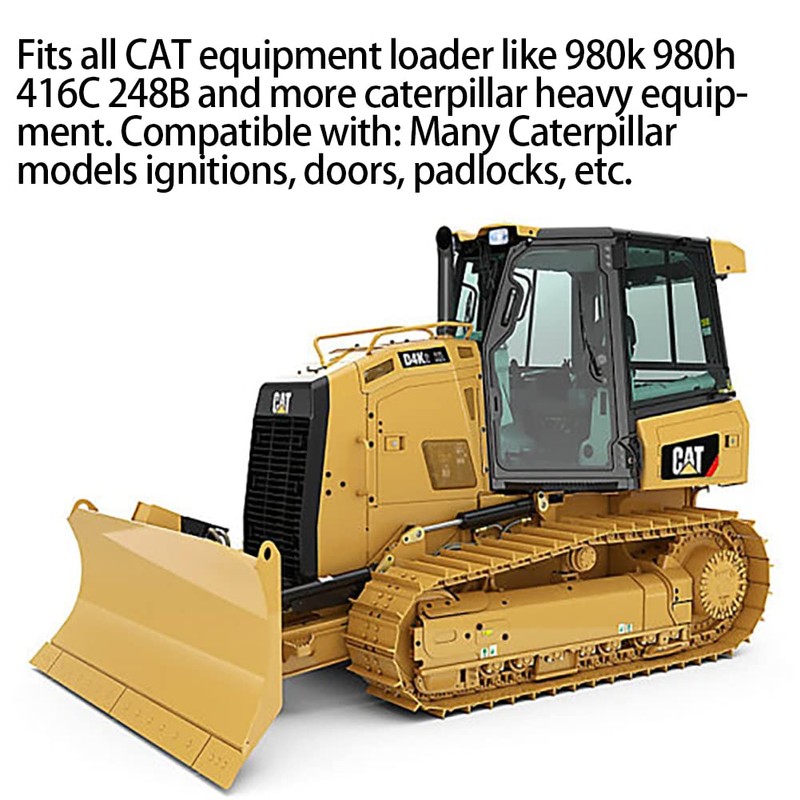 5P8500 Cat Keys, 10 Pack Ignition Keys for Caterpillar Heavy