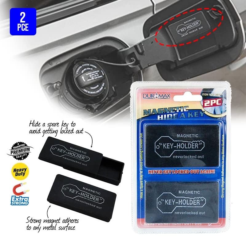 2pcs Magnetic Key Box Hide-A-Key Storage w/Strong Magnet Home Cars