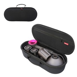 WOKEMA LOVE Hard Protective &Presentation Supersonic (Nural) Hair Dryer Only (Carry-ing) Travel Case Storage Bag Holder for Dy-son Supersonic HD07/15/08/01/Laifen Two Way Zipper, Cuter, Black