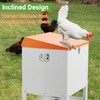 Toriexon Chicken Feeder, 85LBS Capacity Metal Poultry Feeder (18” x