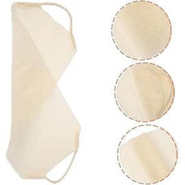 2 toallas exfoliantes de ducha, exfoliantes, exfoliantes, para limpieza corporal, 2 unidades (beige)