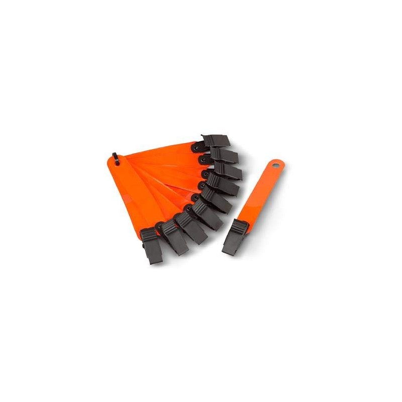 20pcs 3" Orange Reflective Tree Marker Ribbons (Pack of 20)