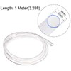sourcing map PVC Clear Vinyl Tubing, 25mm(1") x 30mm(1 3/16")