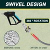 Raincovo Pressure Washer Quick Connect Kit Swivel Fittings, 3/8 Inch