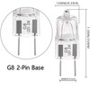 G8 Halogen Light Bulbs 20W 120V Xenon Under Cabinet Lighting