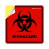 Biohazard Stickers- 5.5" x 5.5" Biohazard Labels (Pack of 10)