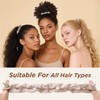 6PCS Adjustable Hair Ties, Afro Puff Satin Hair Tie Elastics