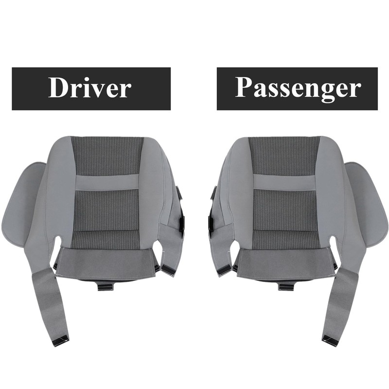 NLQR Front Both Sides Bottom Replacement Seat Covers Cloth Light