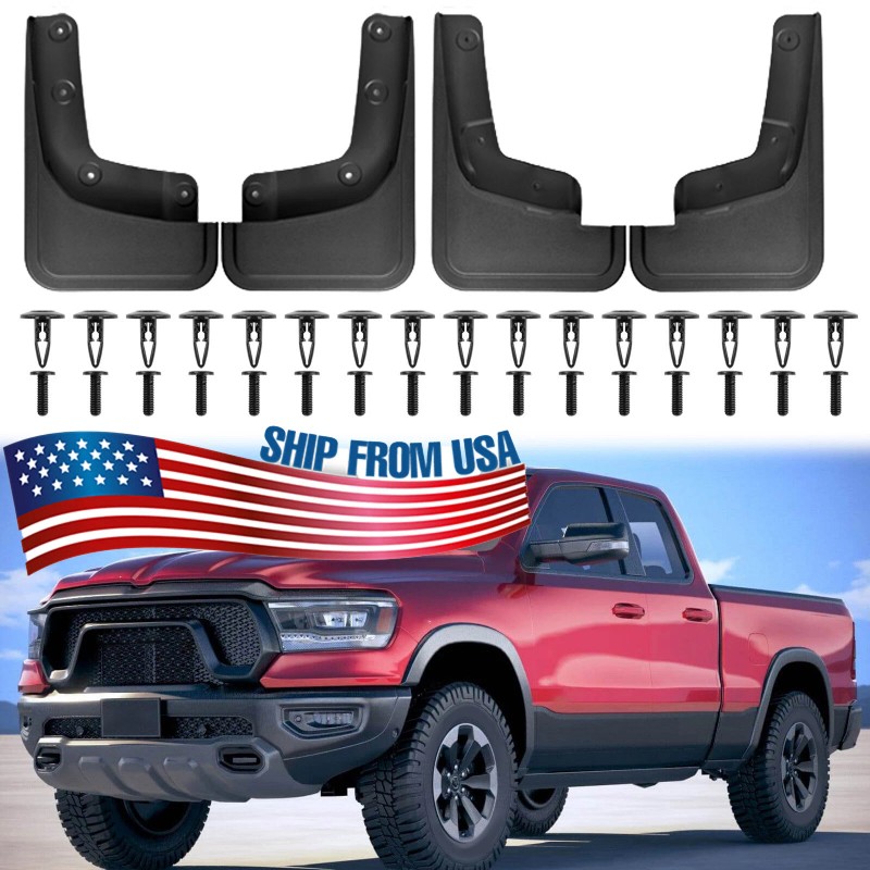 XUKEY 4X For 2024-2025 Ford Ranger Mud Flap Splash Guard