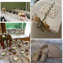 265Ft Olive Green Leaf Ribbon 85yd,Artificial Vines Leaves String Trim Ribbon, Jungle Party Decoration for Gift Wrapping, Baby Shower,Wedding Party, Home Decoration ,floral arrangements & DIY Craft