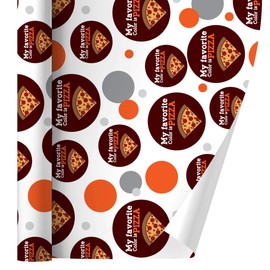 GRAPHICS & MORE My Favorite Color is Pizza Gift Wrap Wrapping Paper Roll