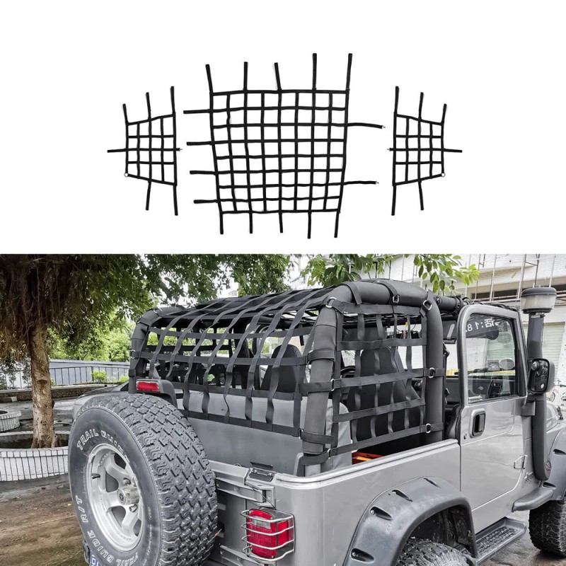SP AUTOMOBILE For Jeep Wrangler 97-06 TJ Cargo Restraint System